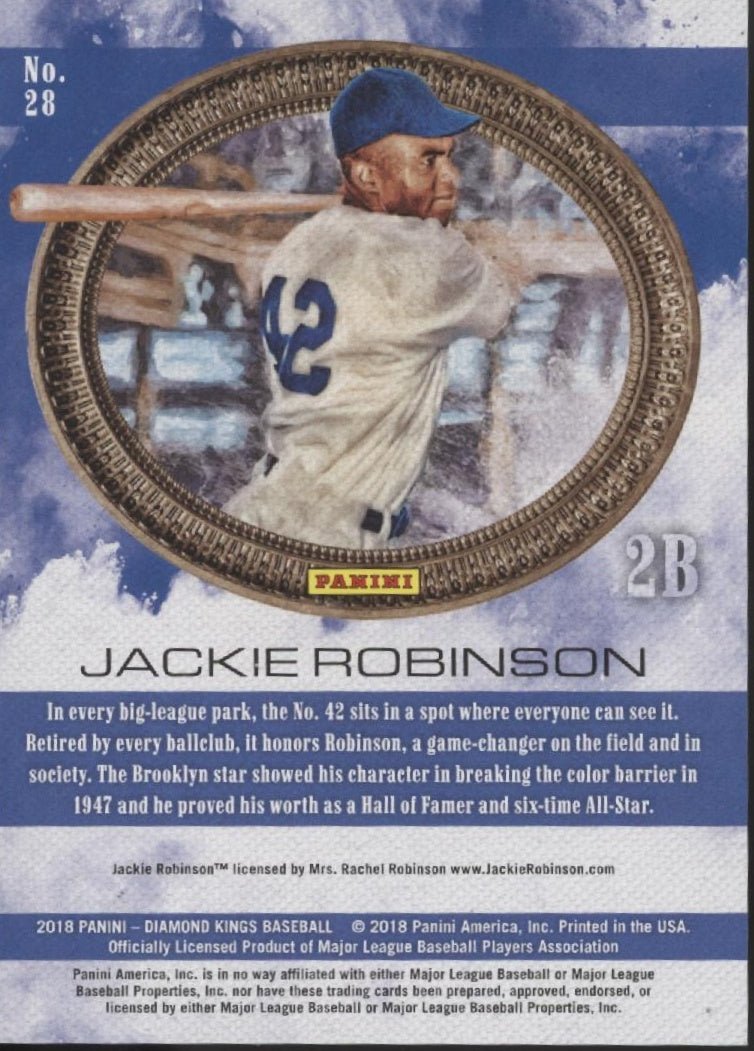 Jackie Robinson 2018 Panini Diamond Kings #28 - Collector Store LLC