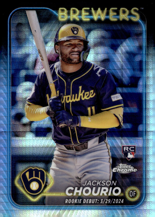 Jackson Chourio 2024 Topps Chrome Hyper Refractor RC #USC30 - Collector Store LLC