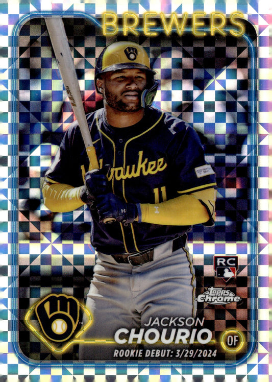 Jackson Chourio 2024 Topps Chrome Xfractor Refractor RC #USC30 #2 - Collector Store LLC