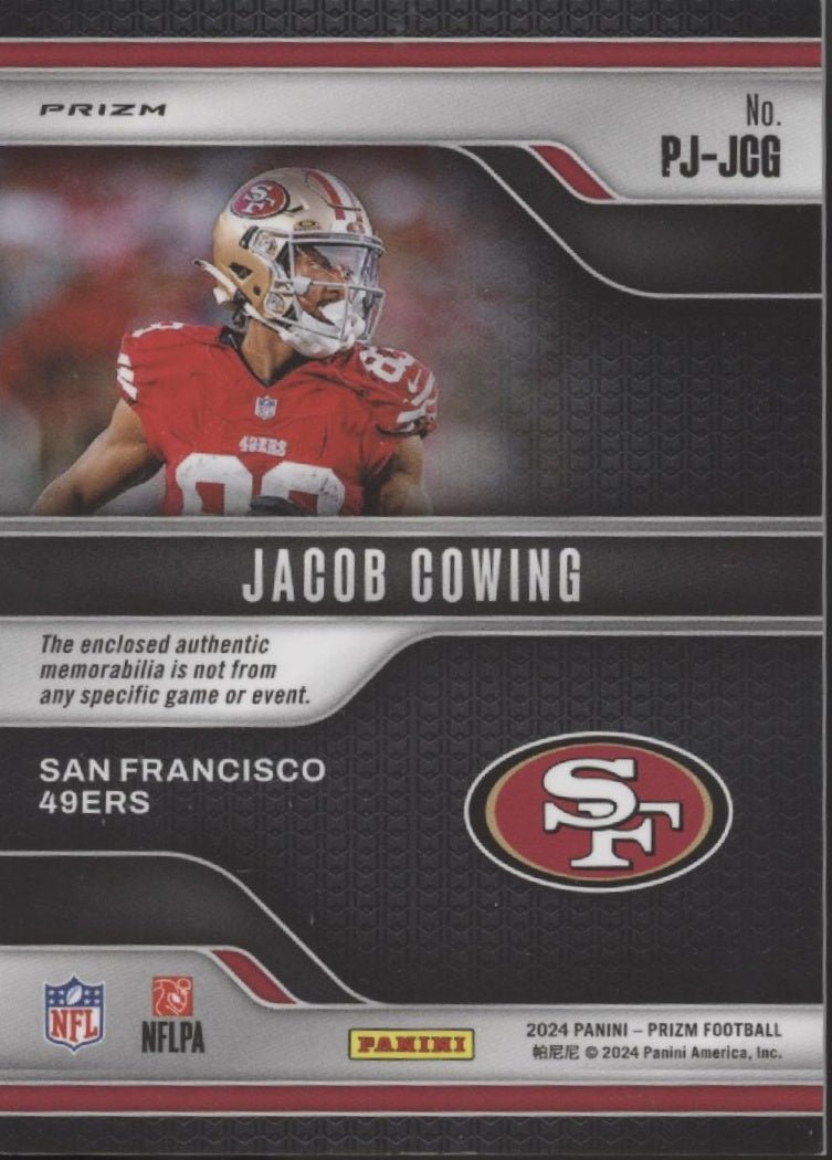 Jacob Cowing 2024 Panini Prizm Premier Jerseys Prizm Swatch RC #PJ - JCG - Collector Store LLC