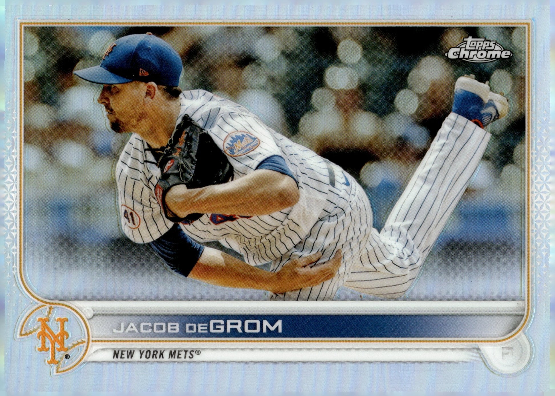 Jacob deGrom 2022 Topps Chrome Refractor 125 - Collector Store LLC