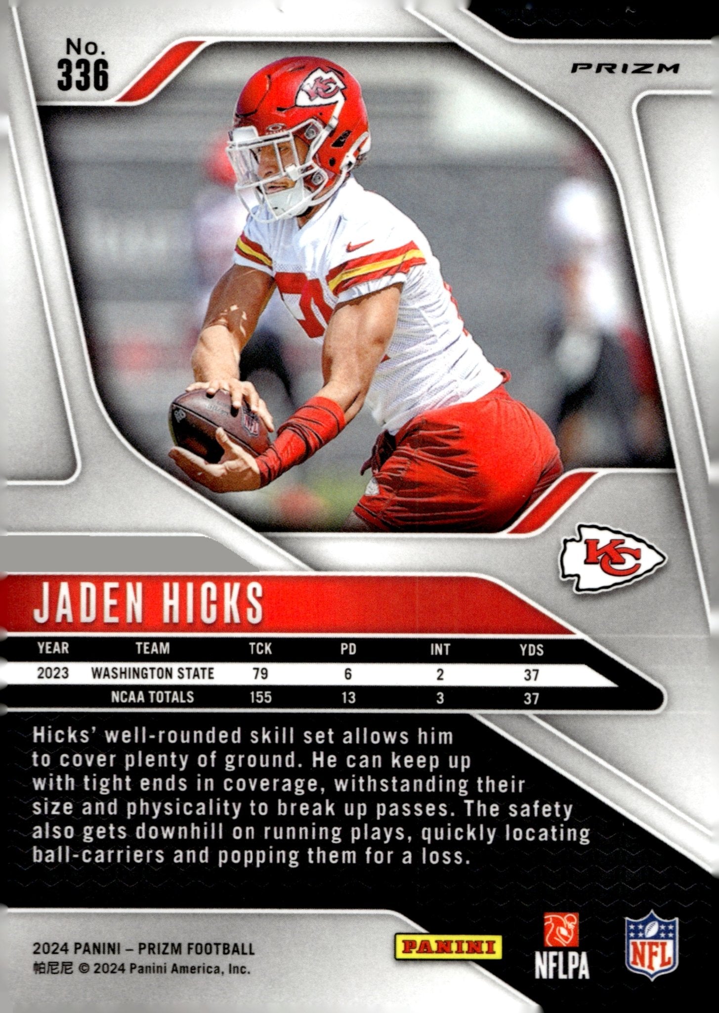 Jaden Hicks 2024 Panini Prizm Green Prizm RC #336 - Collector Store LLC