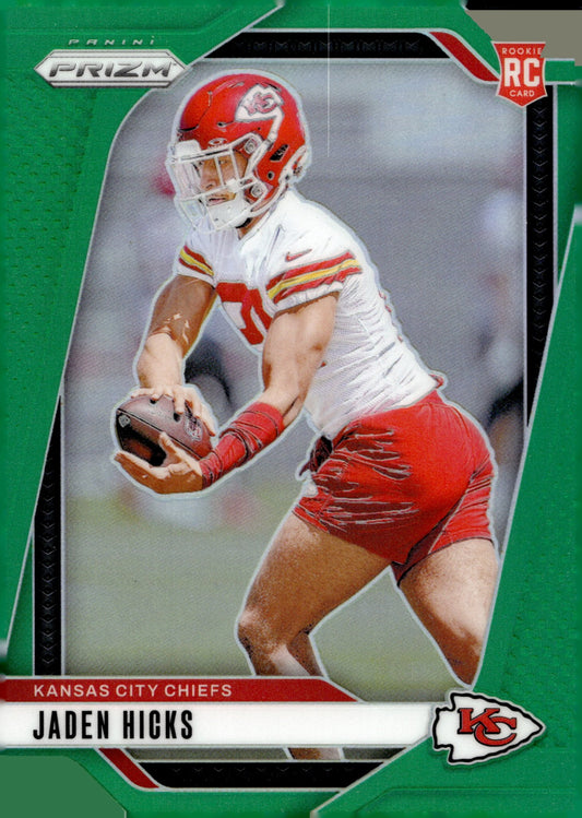Jaden Hicks 2024 Panini Prizm Green Prizm RC #336 - Collector Store LLC