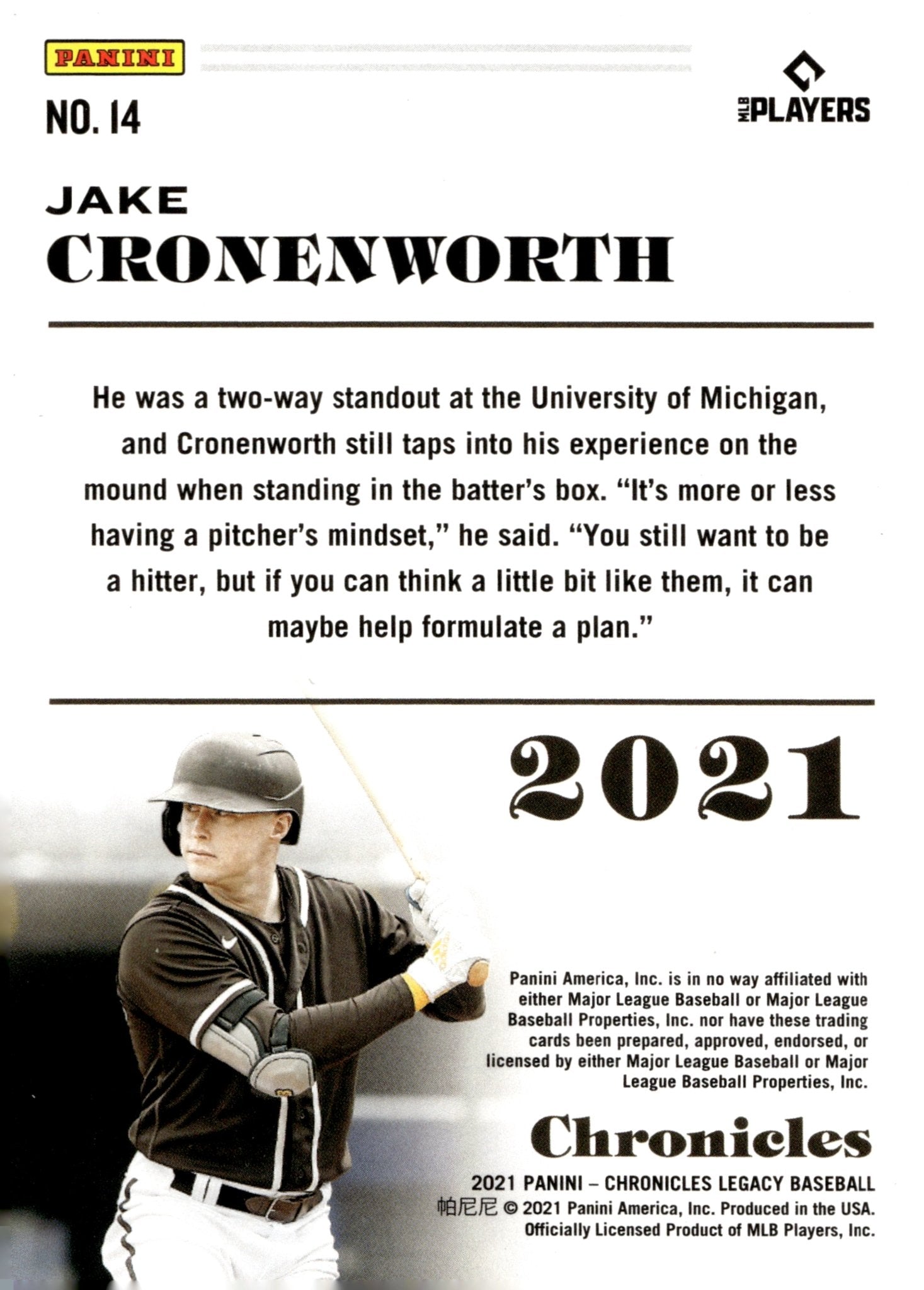 Jake Cronenworth 2021 Panini Chronicles Legacy Red RC 14 - Collector Store LLC