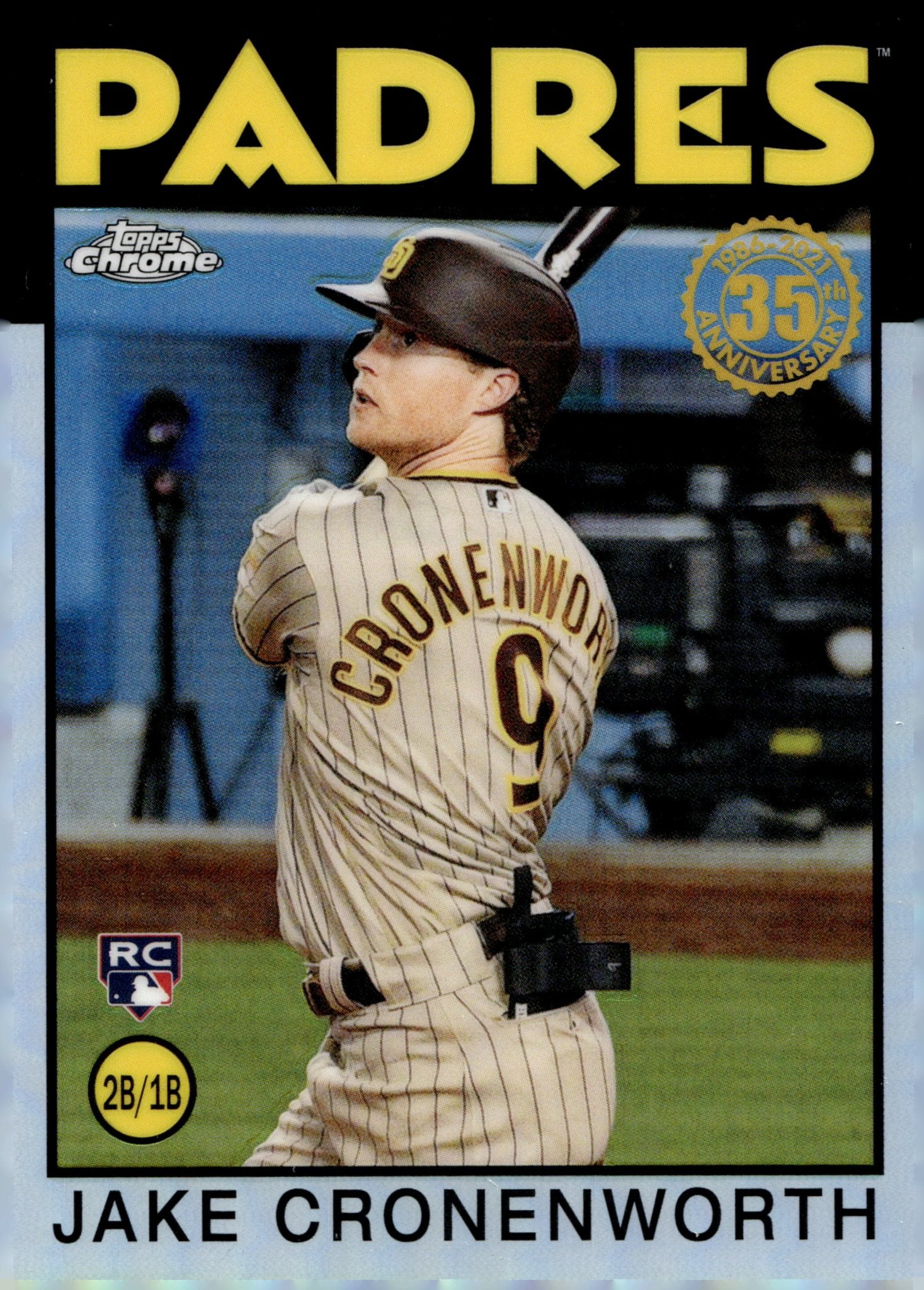 Jake Cronenworth 2021 Topps Chrome 35th Anniversary Refractor RC #86BC - 18 #1 - Collector Store LLC