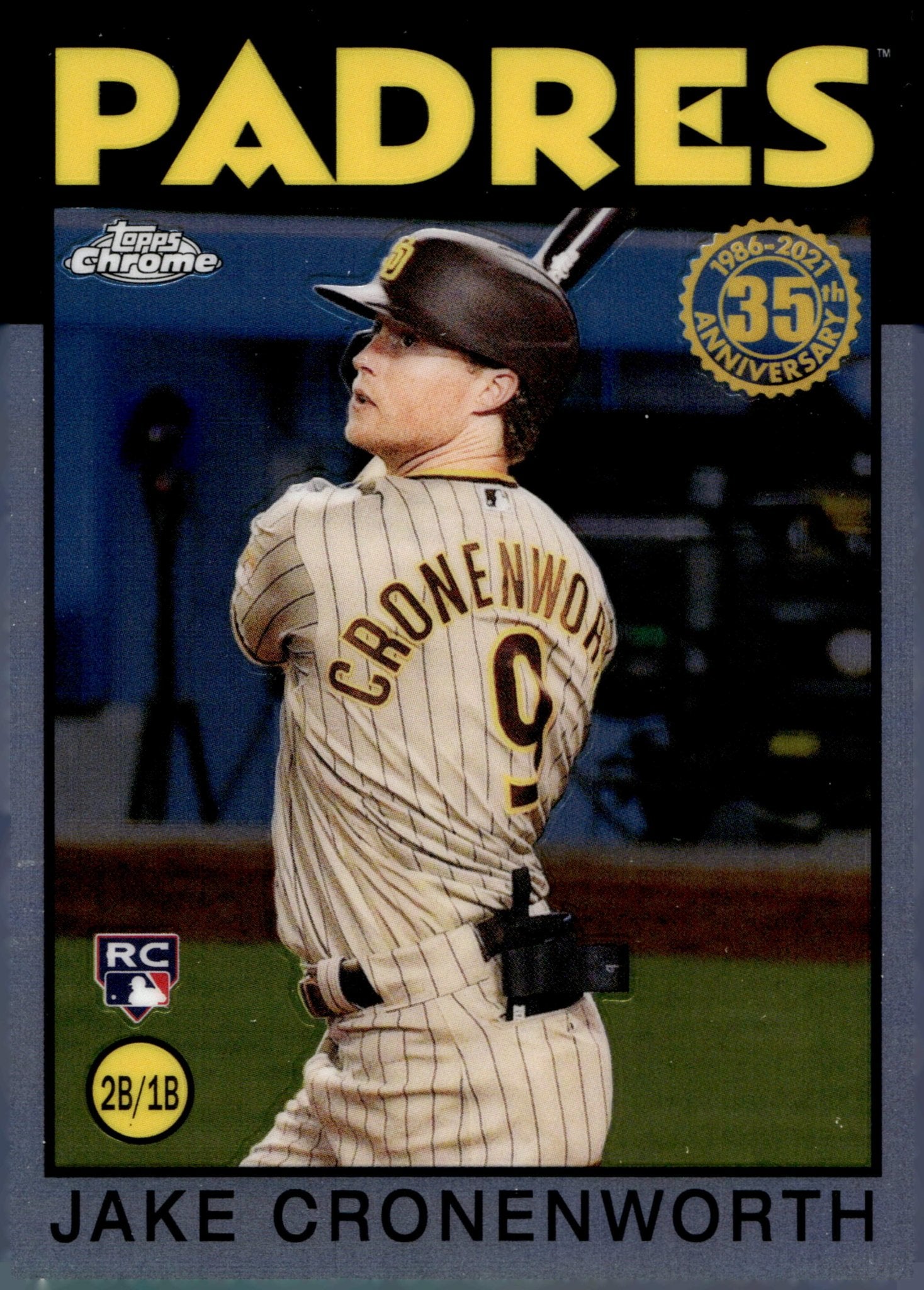 Jake Cronenworth 2021 Topps Chrome 35th Anniversary Refractor RC #86BC - 18 #2 - Collector Store LLC