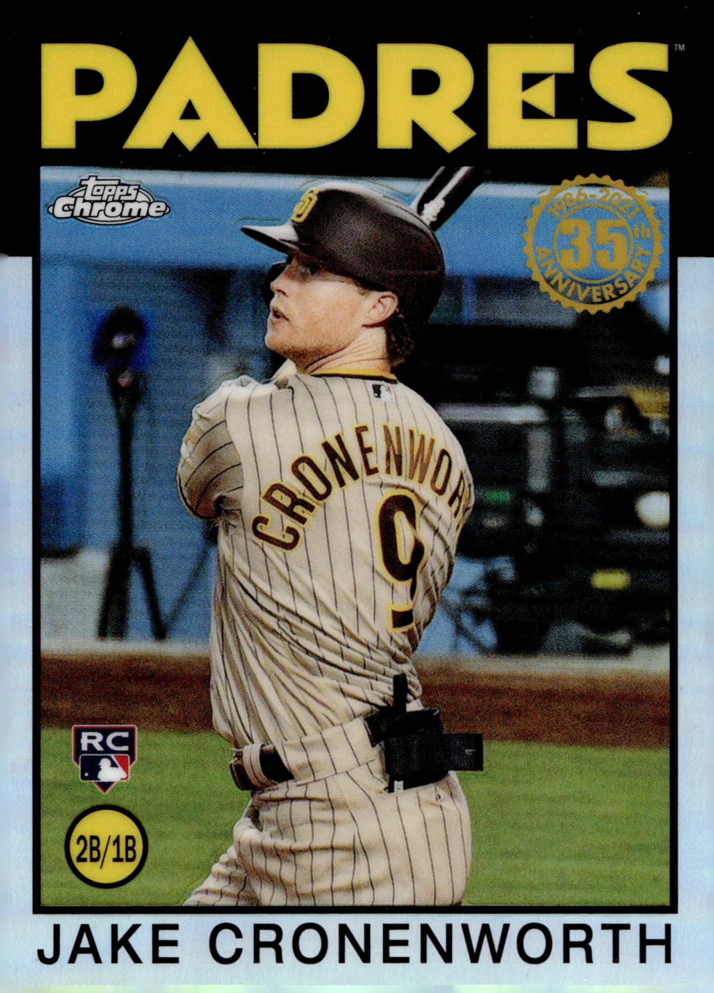 Jake Cronenworth 2021 Topps Chrome 35th Anniversary Refractor RC #86BC - 18 #3 - Collector Store LLC