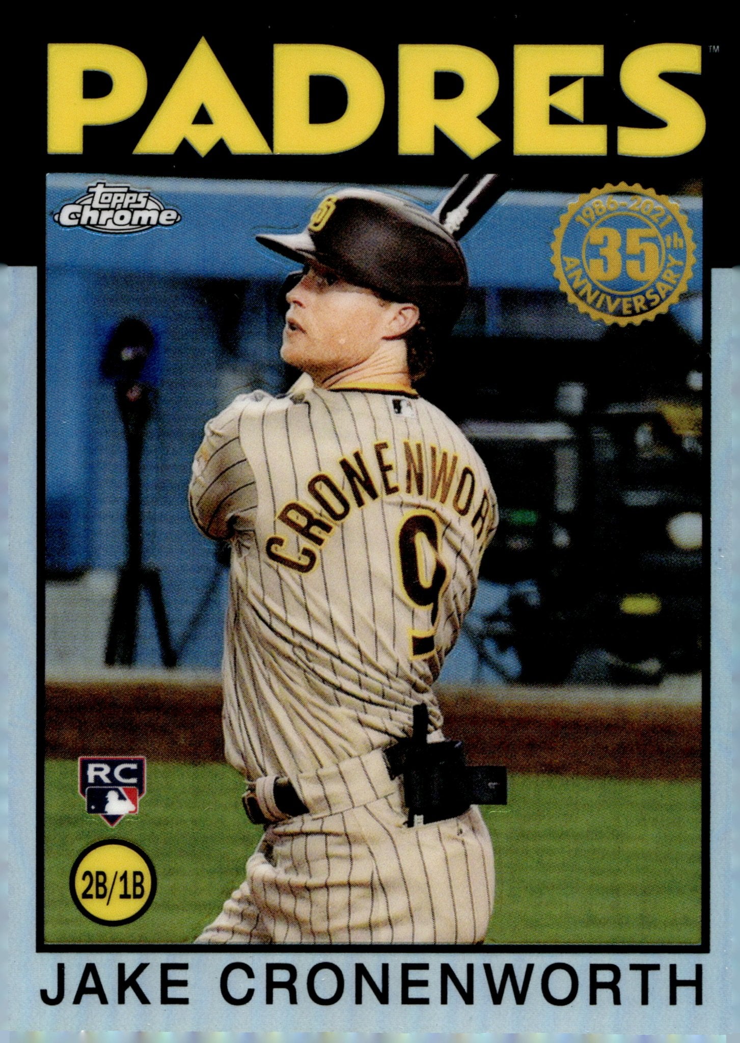 Jake Cronenworth 2021 Topps Chrome 35th Anniversary Refractor RC #86BC - 18 #4 - Collector Store LLC