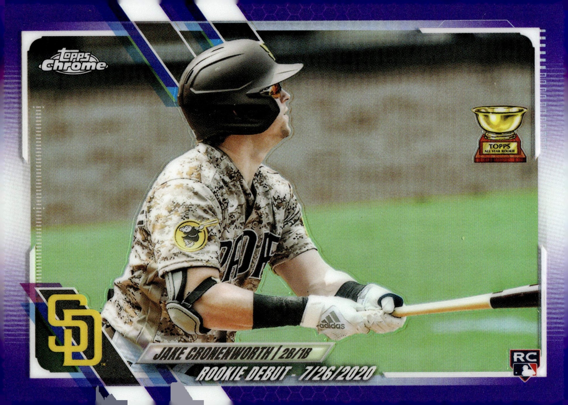Jake Cronenworth 2021 Topps Chrome Update Series Debut Purple Refractor RC #2 - Collector Store LLC