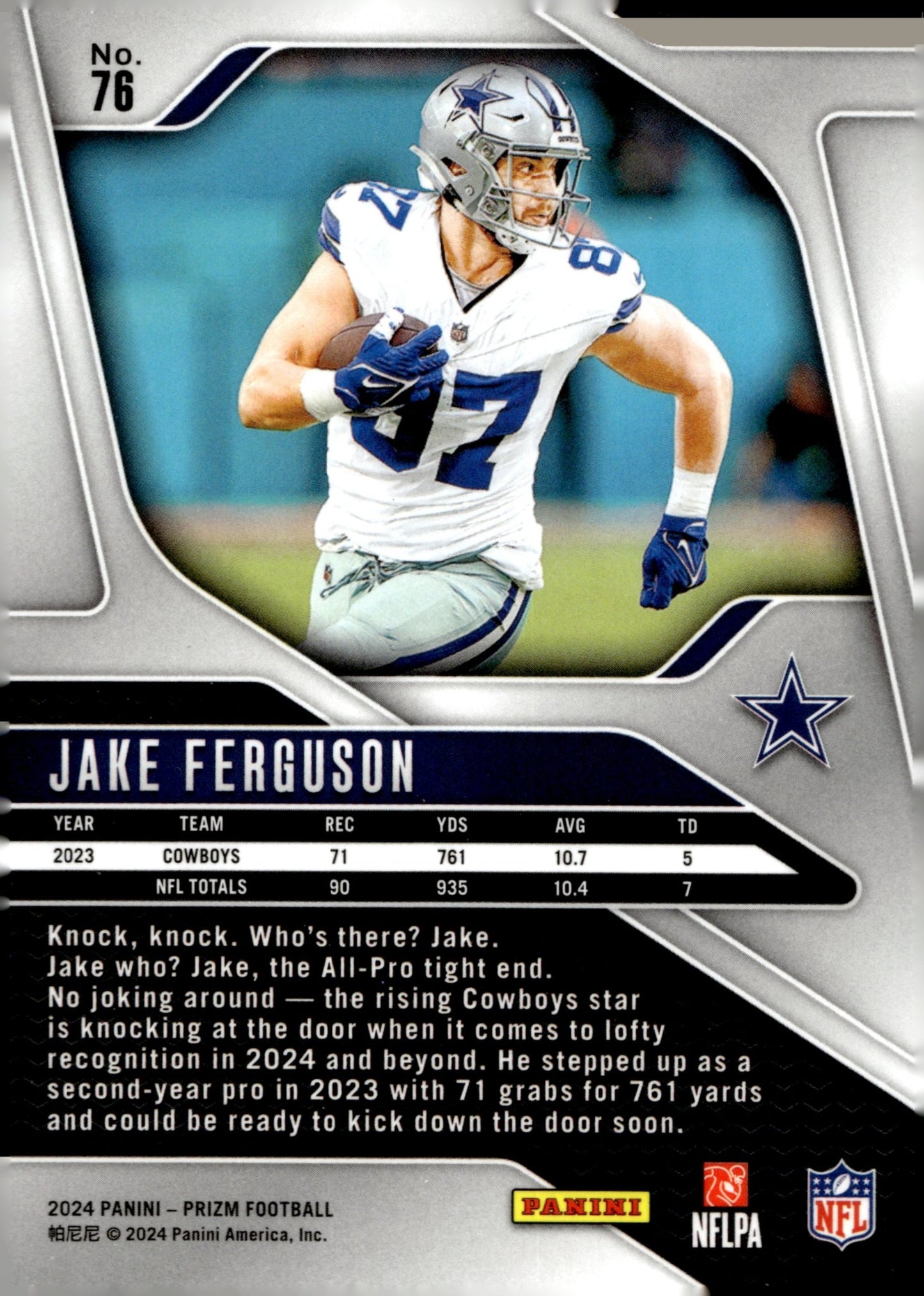 Jake Ferguson 2024 Panini Prizm #76 - Collector Store LLC