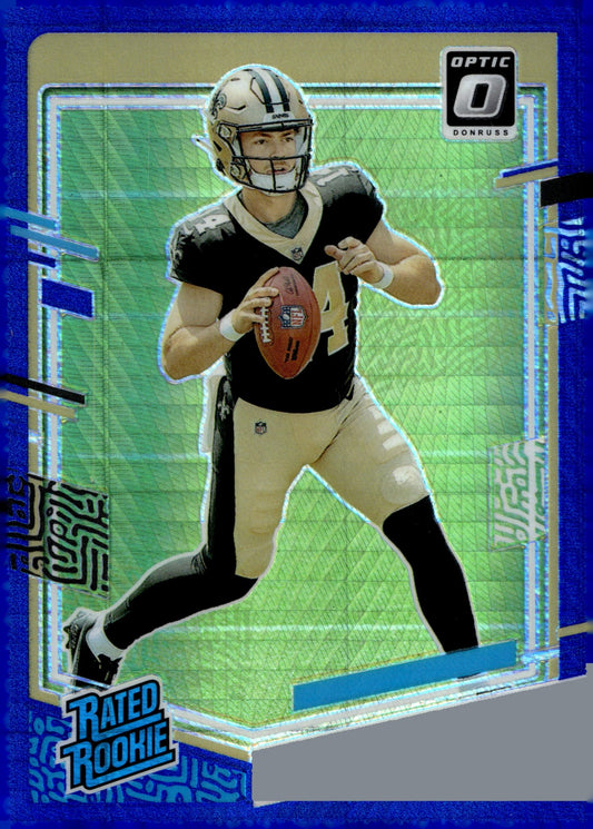 Jake Haener 2023 Panini Donruss Optic Rated Rookie Blue Prism Prizm RC #277 - Collector Store LLC