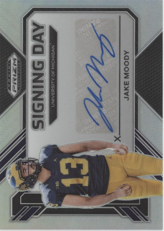 Jake Moody 2023 Panini Prizm Draft Picks Signing Day Prizm Auto SD - JMO - Collector Store LLC