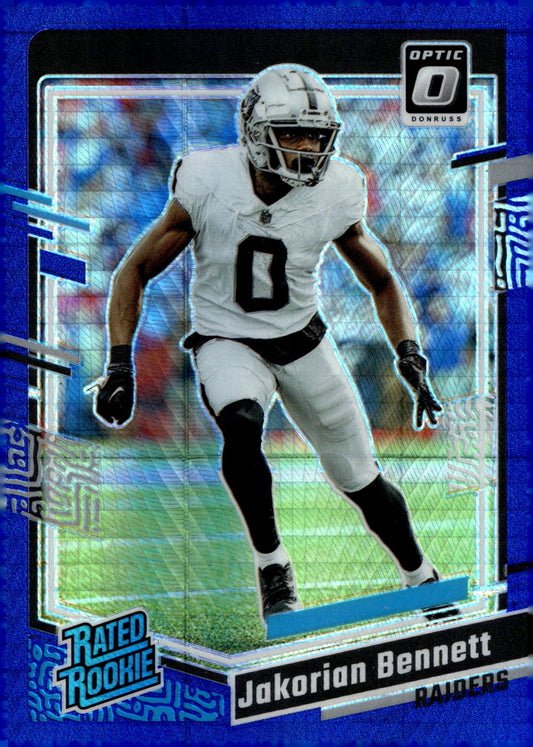 Jakorian Bennett 2023 Panini Donruss Optic Rated Rookie Blue Prism Prizm RC #259 - Collector Store LLC