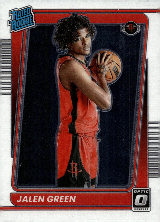 Jalen Green 2021 - 22 Panini Donruss Optic Rated Rookie RC #159 #1 - Collector Store LLC