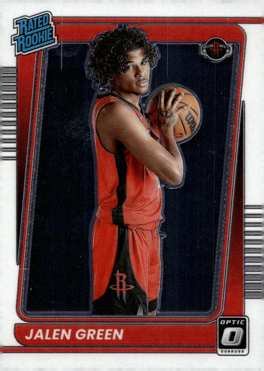 Jalen Green 2021 - 22 Panini Donruss Optic Rated Rookie RC #159 #2 - Collector Store LLC