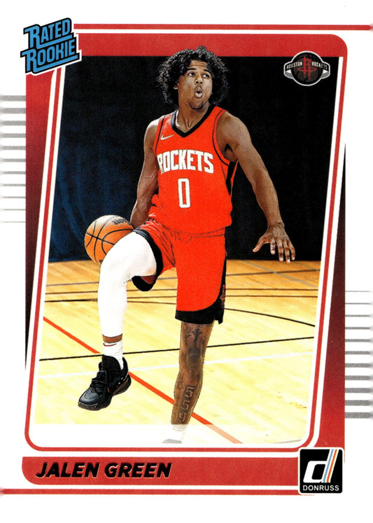 Jalen Green 2021 - 22 Panini Donruss Rated Rookie RC #209 - Collector Store LLC