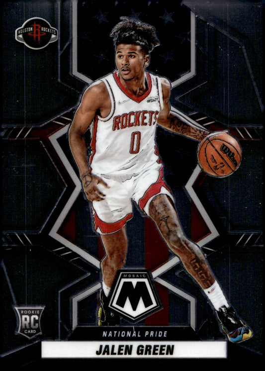 Jalen Green 2021 - 22 Panini Mosaic National Pride RC #259 #1 - Collector Store LLC
