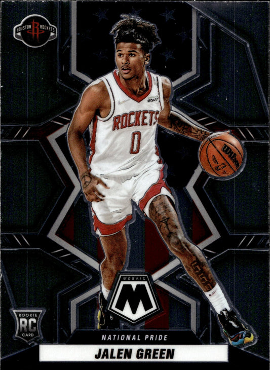 Jalen Green 2021 - 22 Panini Mosaic National Pride RC #259 #2 - Collector Store LLC
