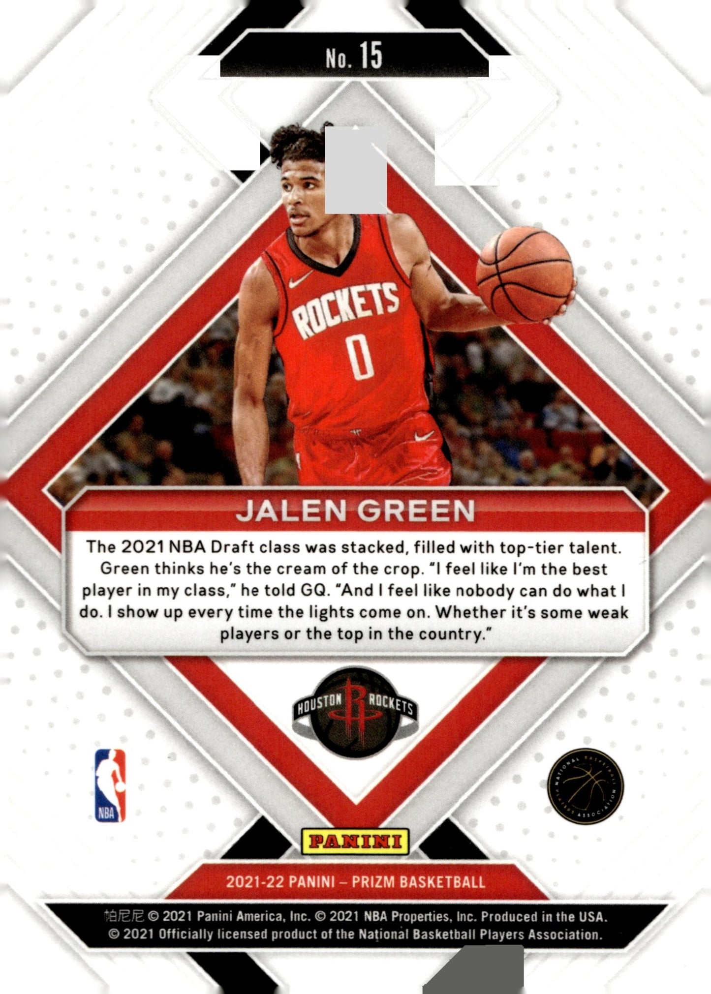 Jalen Green 2021 - 22 Panini Prizm Emergent RC #15 - Collector Store LLC