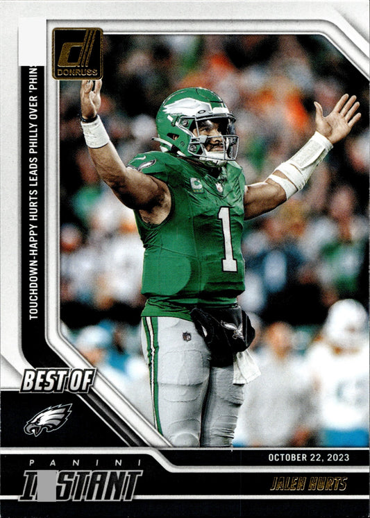 Jalen Hurts 2024 Panini Donruss Best of Instant #21 - Collector Store LLC