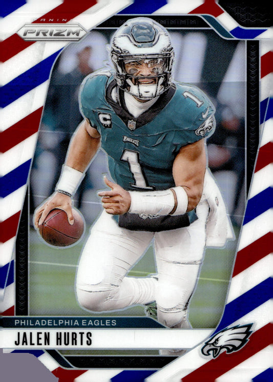 Jalen Hurts 2024 Panini Prizm Red White & Blue Prizm #231 - Collector Store LLC