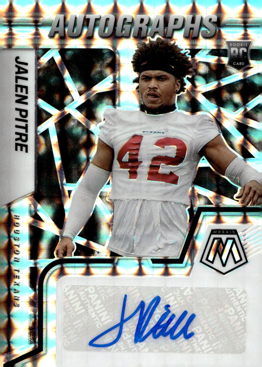 Jalen Pitre 2022 Panini Mosaic Prizm RC Auto RAM - JP - Collector Store LLC