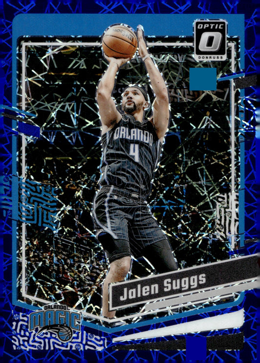 Jalen Suggs 2023 - 24 Panini Donruss Optic Blue Lazer Prizm #172 - Collector Store LLC