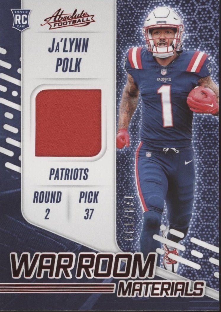 Ja'Lynn Polk 2024 Panini Absolute War Room Red Swatch RC 179/199 #WRM - JPK - Collector Store LLC