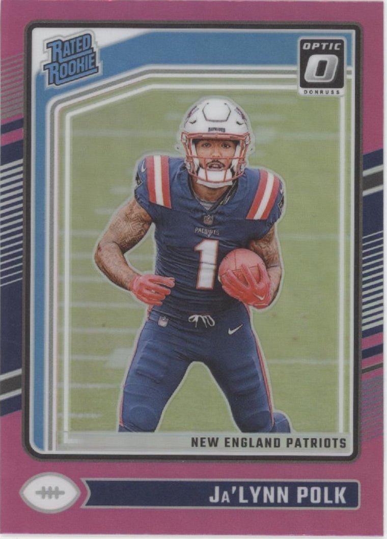 Ja'Lynn Polk 2024 Panini Donruss Optic Rated Rookie Pink Prizm RC #240 #2 - Collector Store LLC