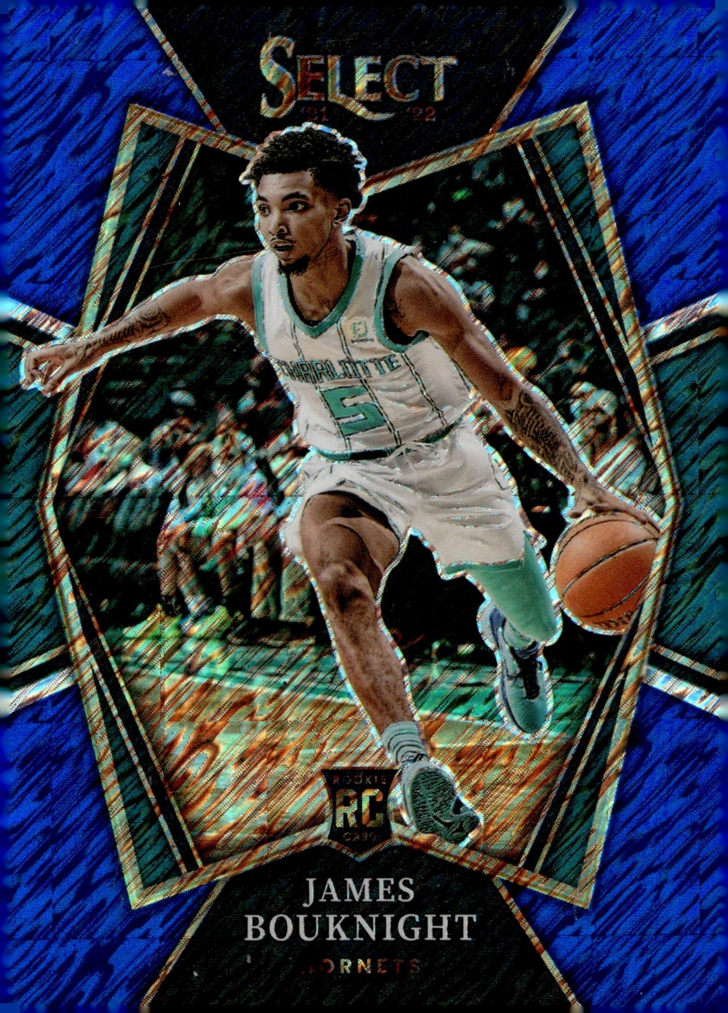 James Bouknight 2021 - 22 Panini Select Blue Shimmer Prizm RC #122 - Collector Store LLC