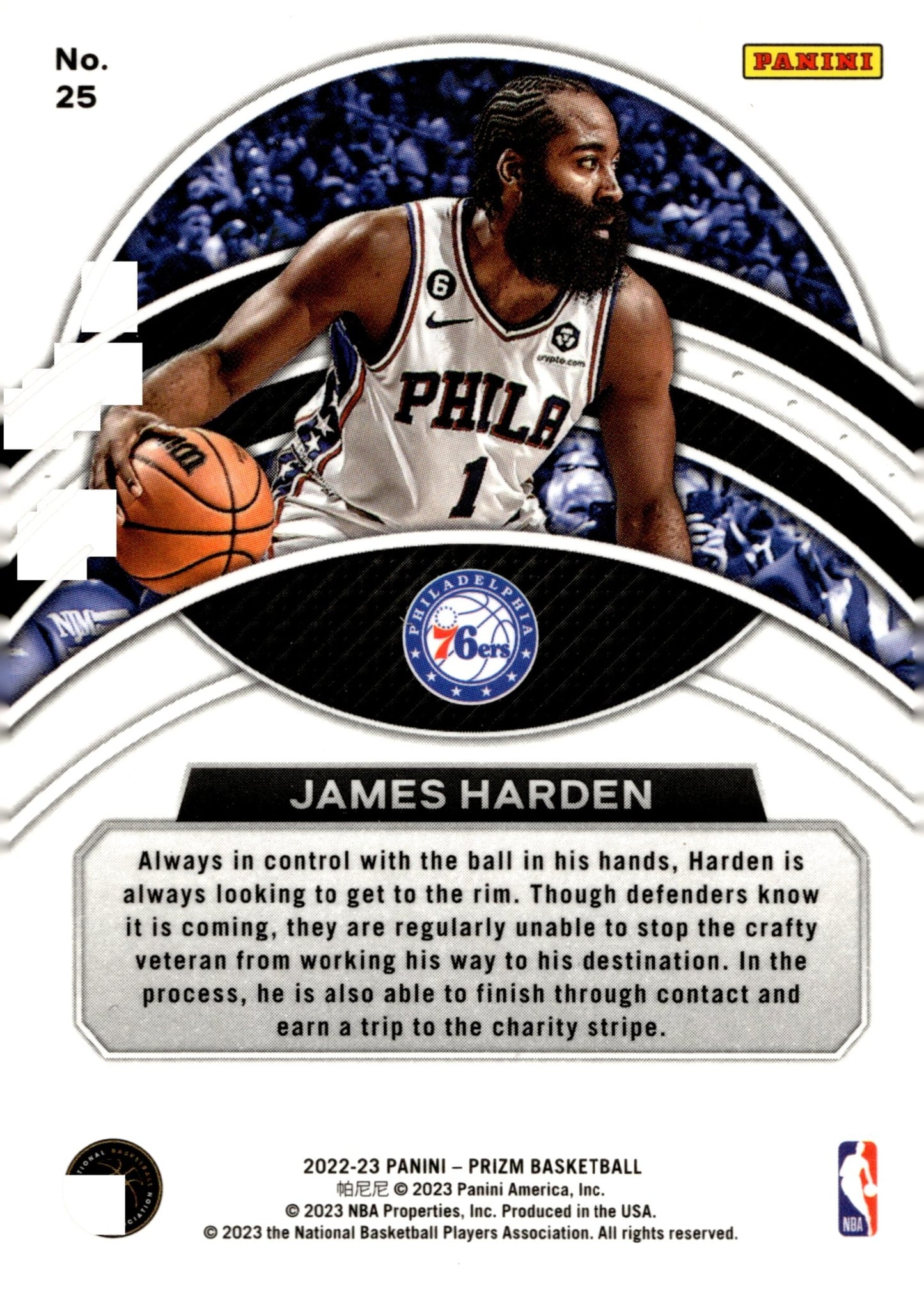 James Harden 2022 - 23 Panini Prizm Dominance #25 - Collector Store LLC