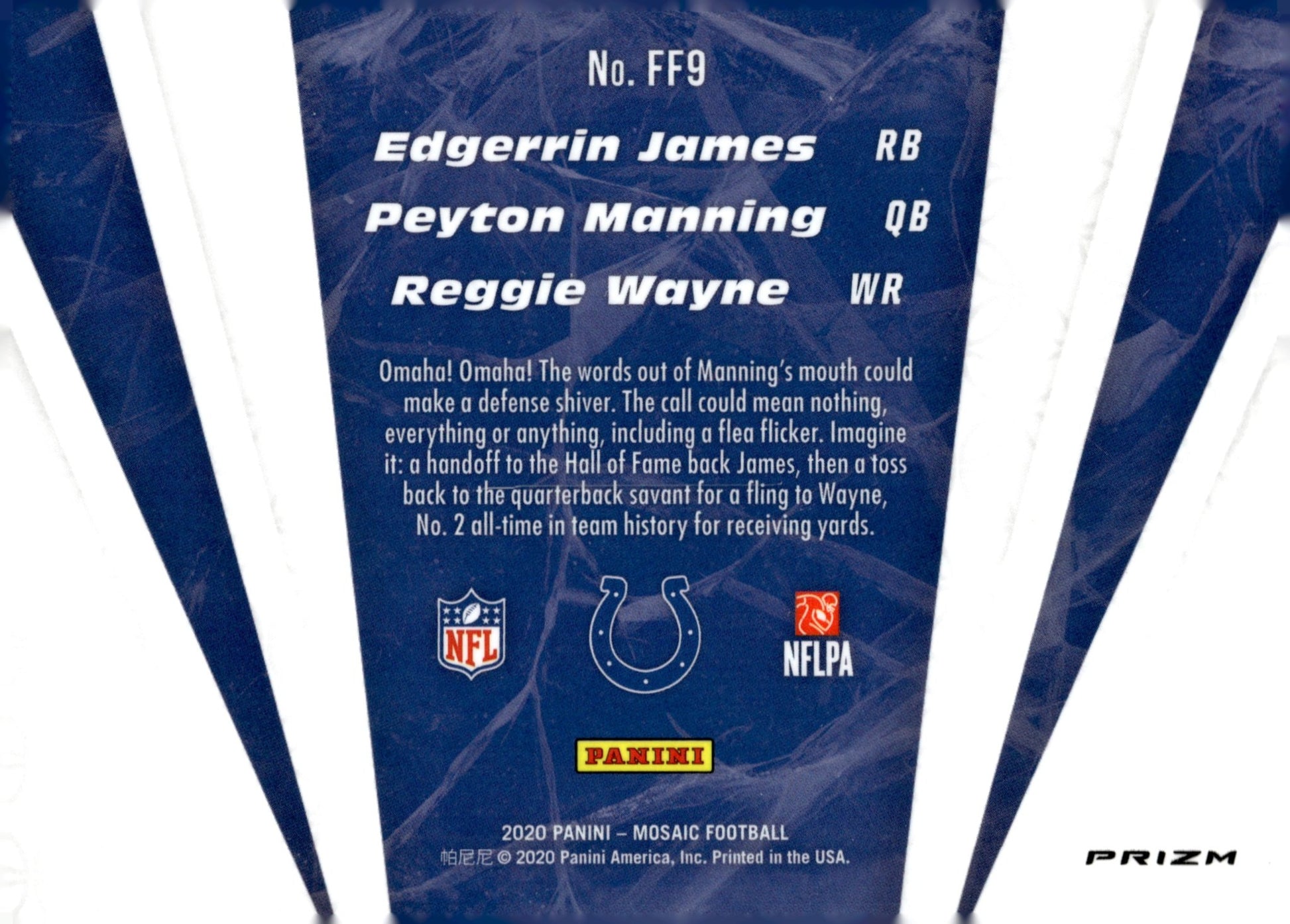 James / Manning / Wayne 2020 Panini Mosaic Flea Flicker Green Prizm #FF9 - Collector Store LLC