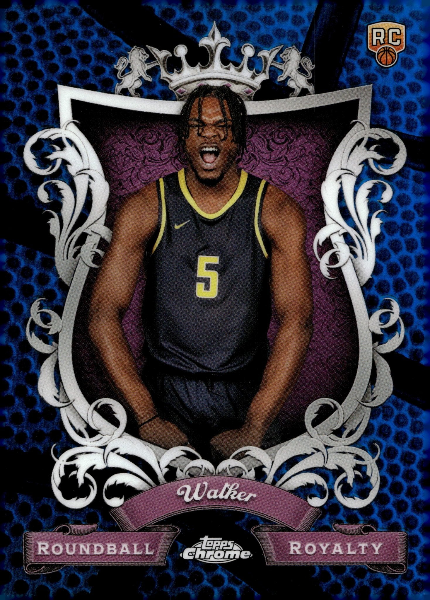 Jarace Walker 2024 Topps Chrome Roundball Royalty Blue Refractor #RR - 30 - Collector Store LLC