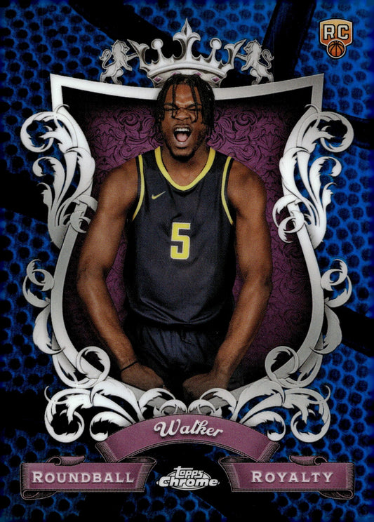 Jarace Walker 2024 Topps Chrome Roundball Royalty Blue Refractor #RR - 30 - Collector Store LLC
