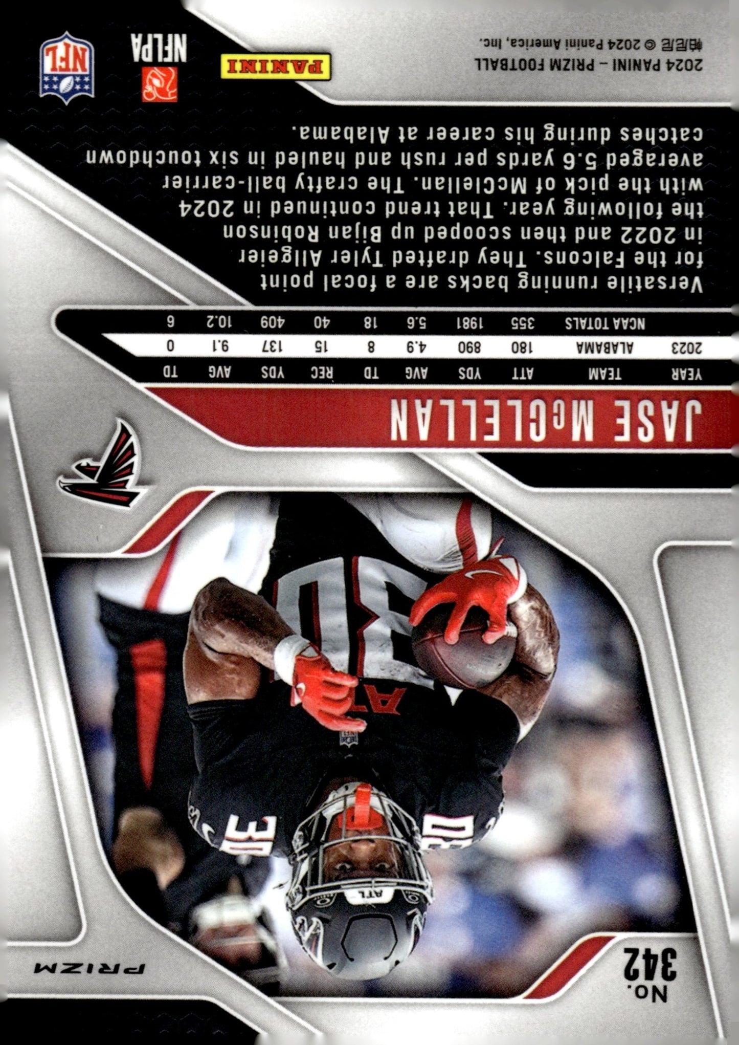 Jase McClellan 2024 Panini Prizm Silver Prizm RC #342 - Collector Store LLC