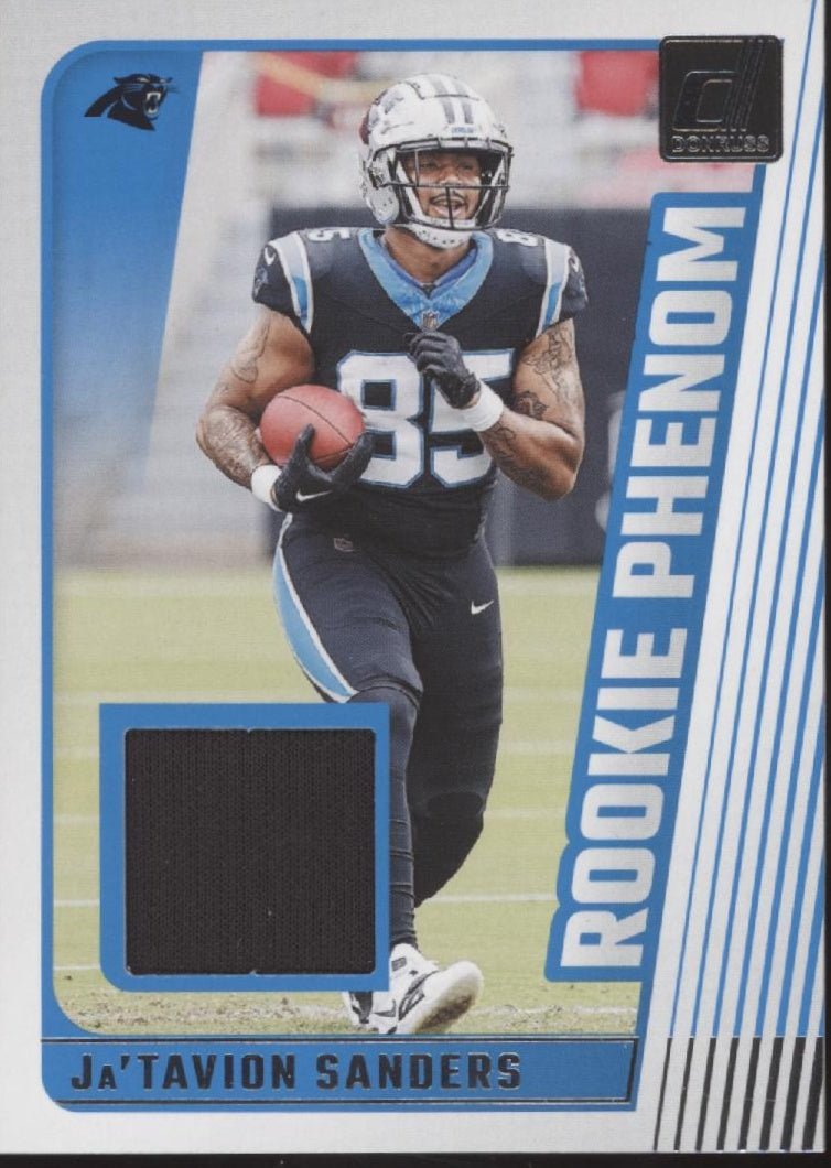 Ja'Tavion Sanders 2024 Panini Donruss Rookie Phenom Swatch RC #RPJ - JSA - Collector Store LLC