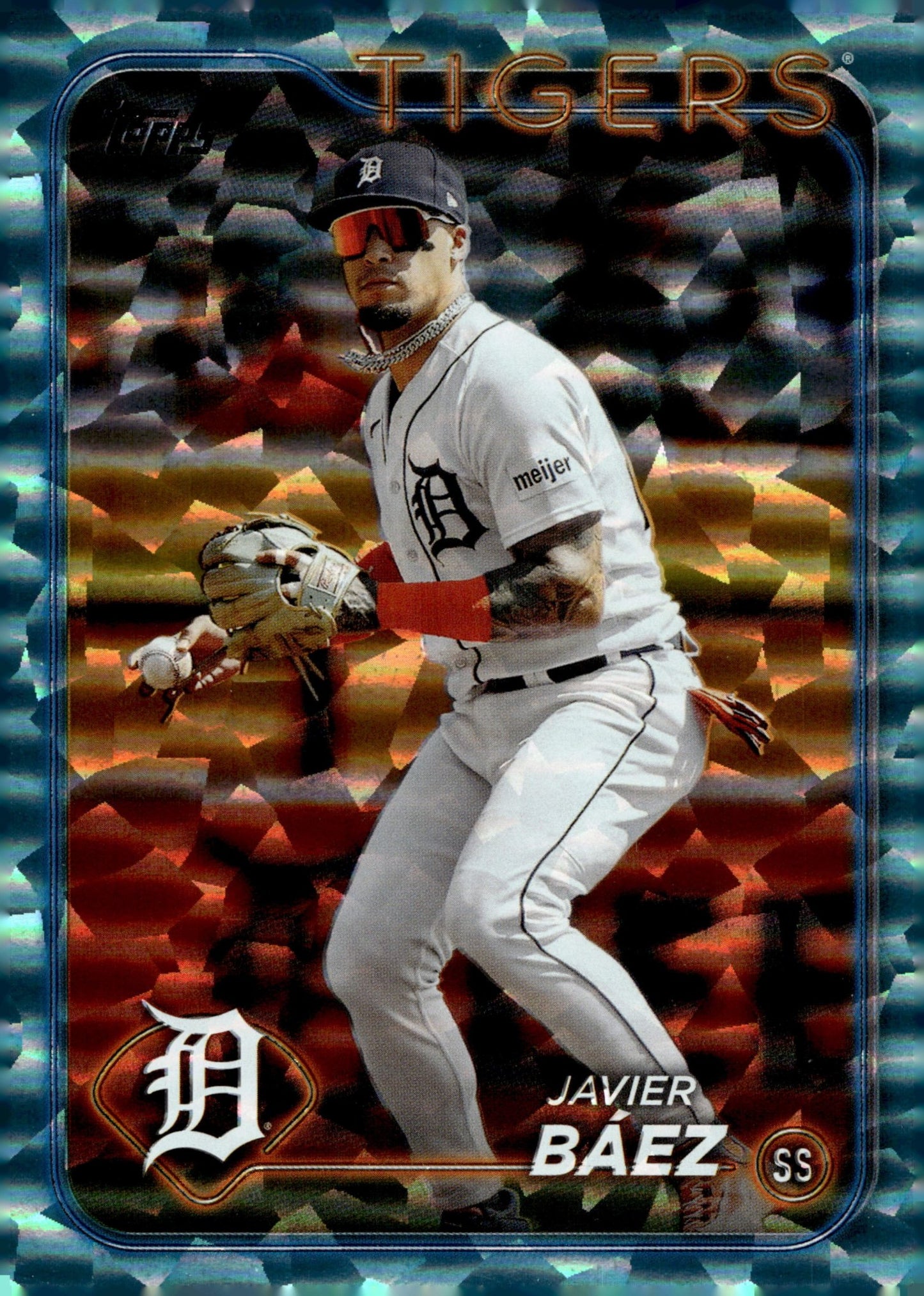 Javier Baez 2024 Topps Series 2 Aqua Foilboard 386/399 #508 - Collector Store LLC