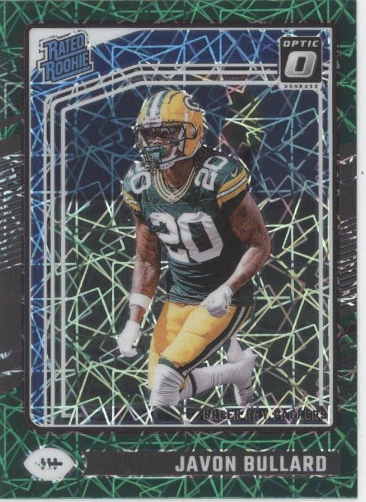 Javon Bullard 2024 Panini Donruss Optic Rated Rookie Green Lazer Prizm RC #246 - Collector Store LLC