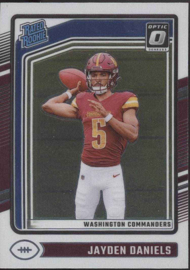 Jayden Daniels 2024 Panini Donruss Optic Rated Rookie RC 248 1 - Collector Store LLC