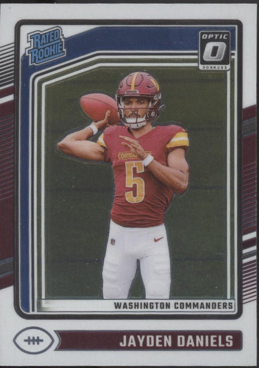 Jayden Daniels 2024 Panini Donruss Optic Rated Rookie RC 248 1 - Collector Store LLC