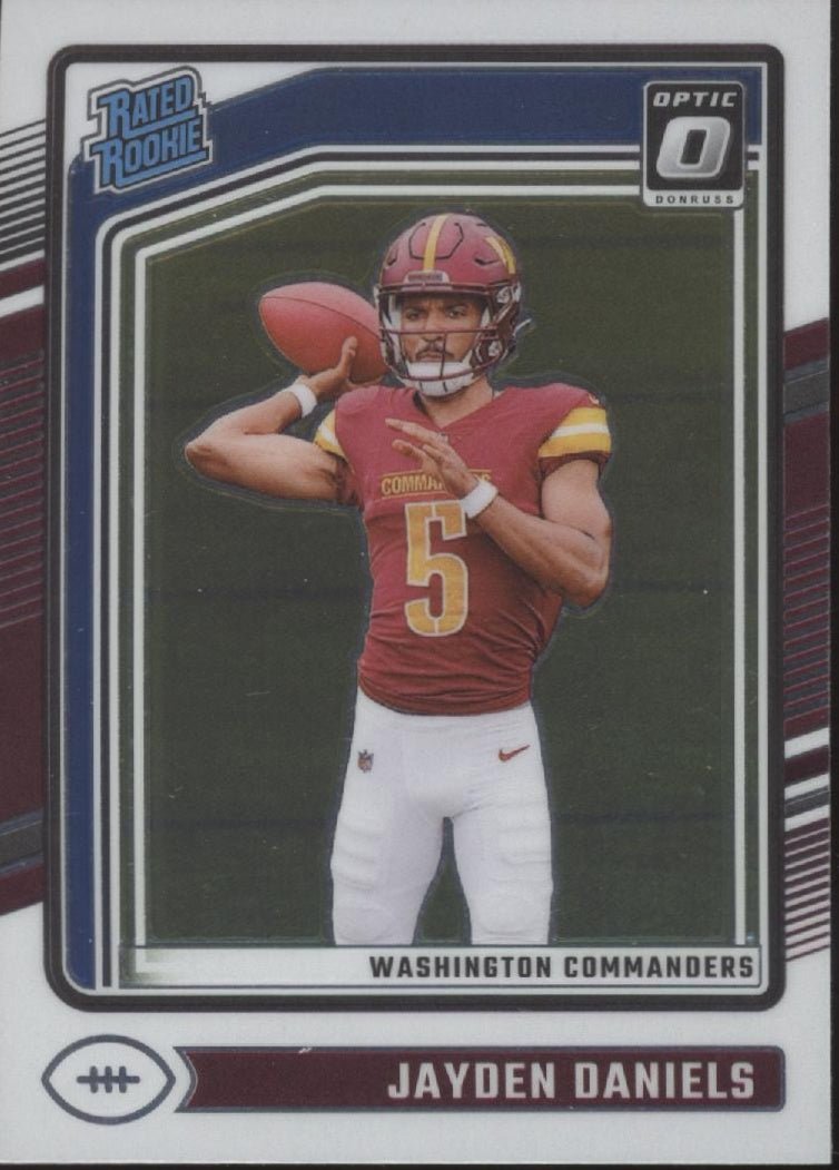 Jayden Daniels 2024 Panini Donruss Optic Rated Rookie RC 248 3 - Collector Store LLC