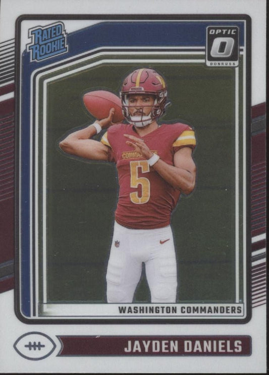 Jayden Daniels 2024 Panini Donruss Optic Rated Rookie RC 248 3 - Collector Store LLC
