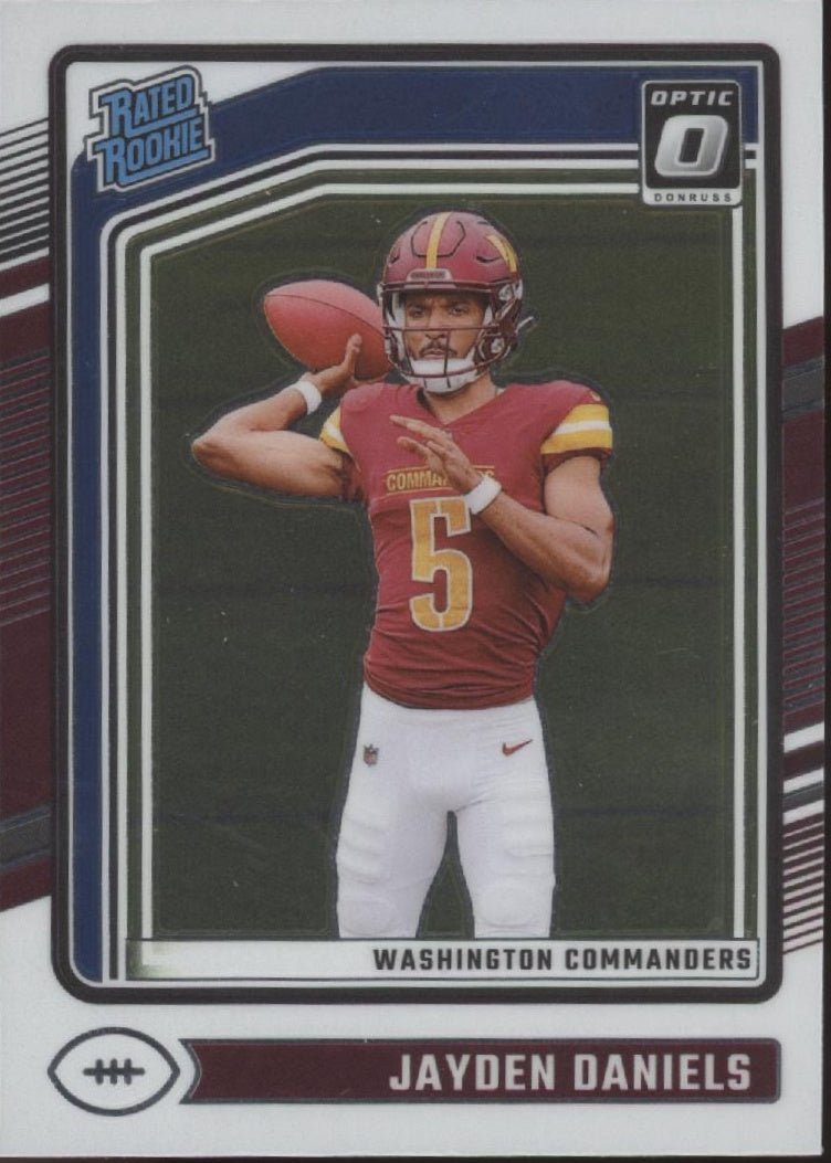 Jayden Daniels 2024 Panini Donruss Optic Rated Rookie RC 248 4 - Collector Store LLC