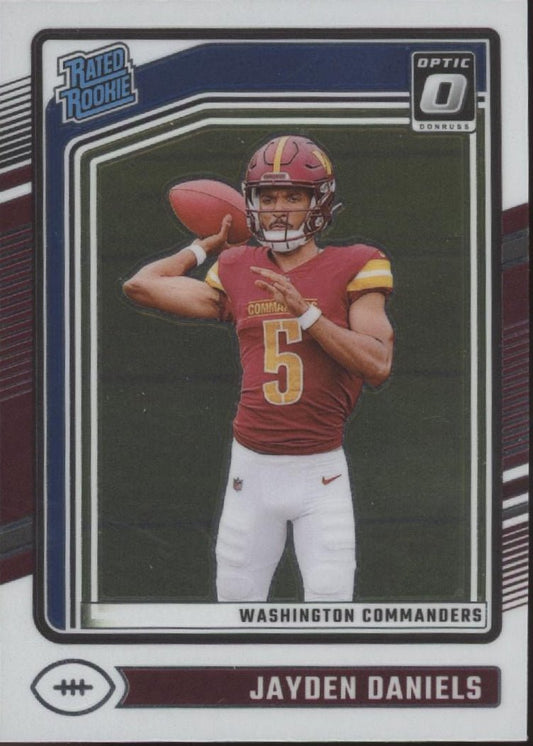 Jayden Daniels 2024 Panini Donruss Optic Rated Rookie RC 248 4 - Collector Store LLC