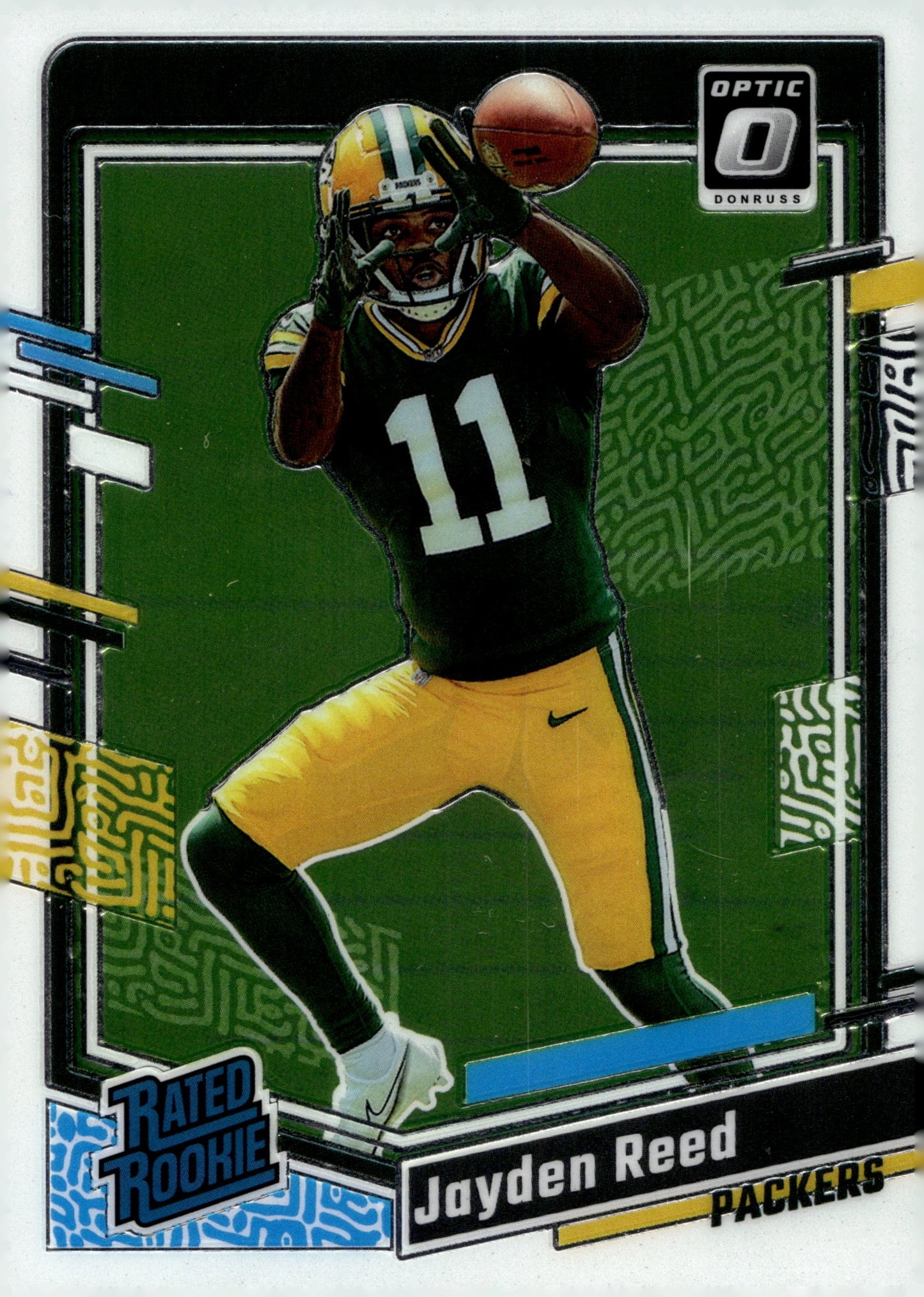 Jayden Reed 2023 Panini Donruss Optic Rated Rookie RC #239 - Collector Store LLC