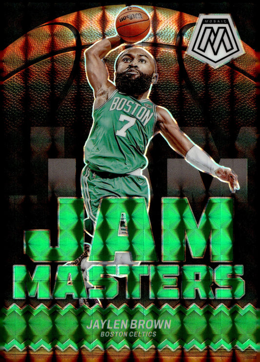 Jaylen Brown 2023 - 24 Panini Mosaic Jam Masters Green PRizm #11 - Collector Store LLC