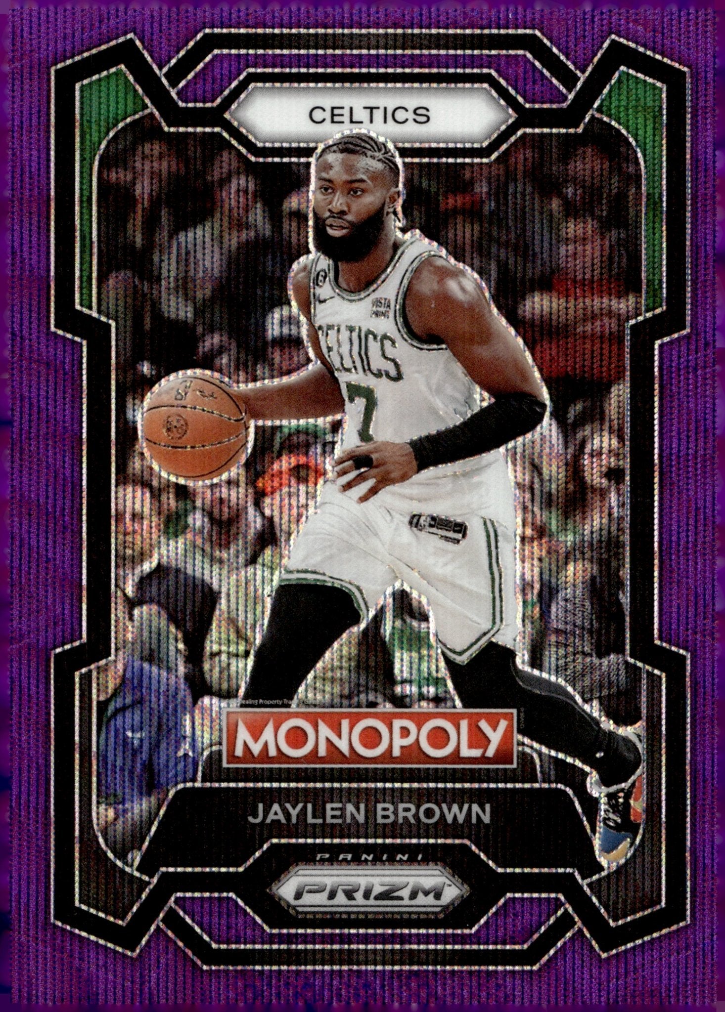 Jaylen Brown 2023 - 24 Panini Prizm Monopoly Purple Wave Prizm #8 - Collector Store LLC