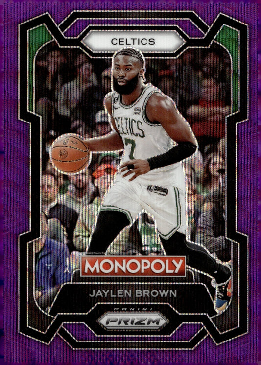 Jaylen Brown 2023 - 24 Panini Prizm Monopoly Purple Wave Prizm #8 - Collector Store LLC