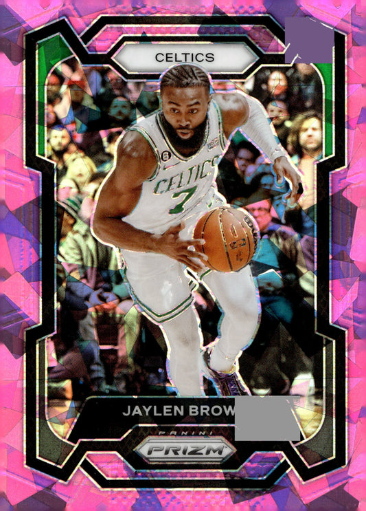 Jaylen Brown 2023 - 24 Panini Prizm Pink Ice Prizm #31 - Collector Store LLC