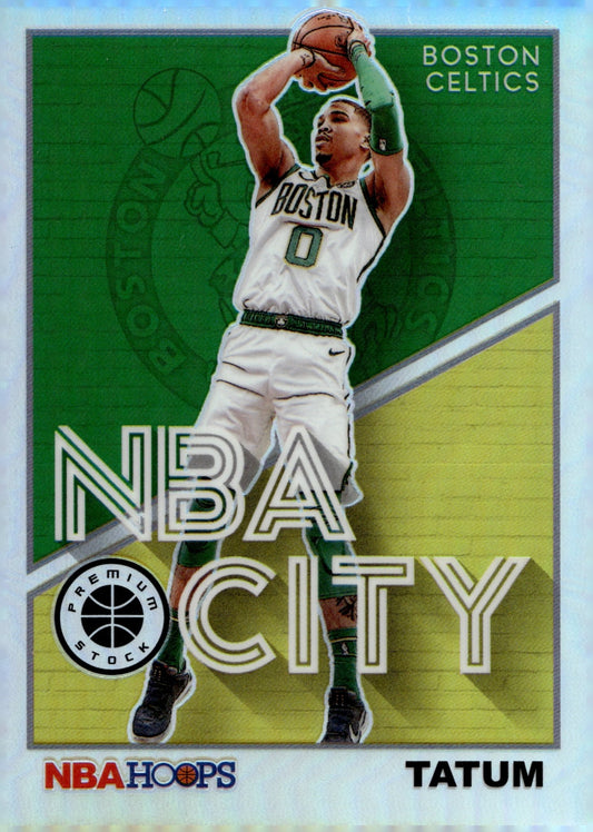 Jayson Tatum 2019 - 20 Panini Hoops Premium Stock NBA City Prizm #11 - Collector Store LLC